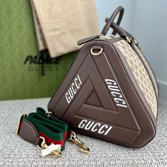 GUCCI X PALACE Triferg Canvas GG-P Duffle Bag - Picture 5 of 17